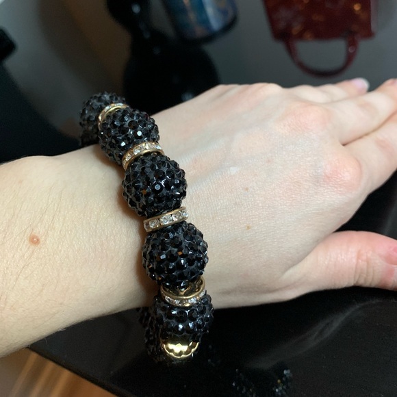 Shiny black bracelet with diamonds💎 - Picture 6 of 7